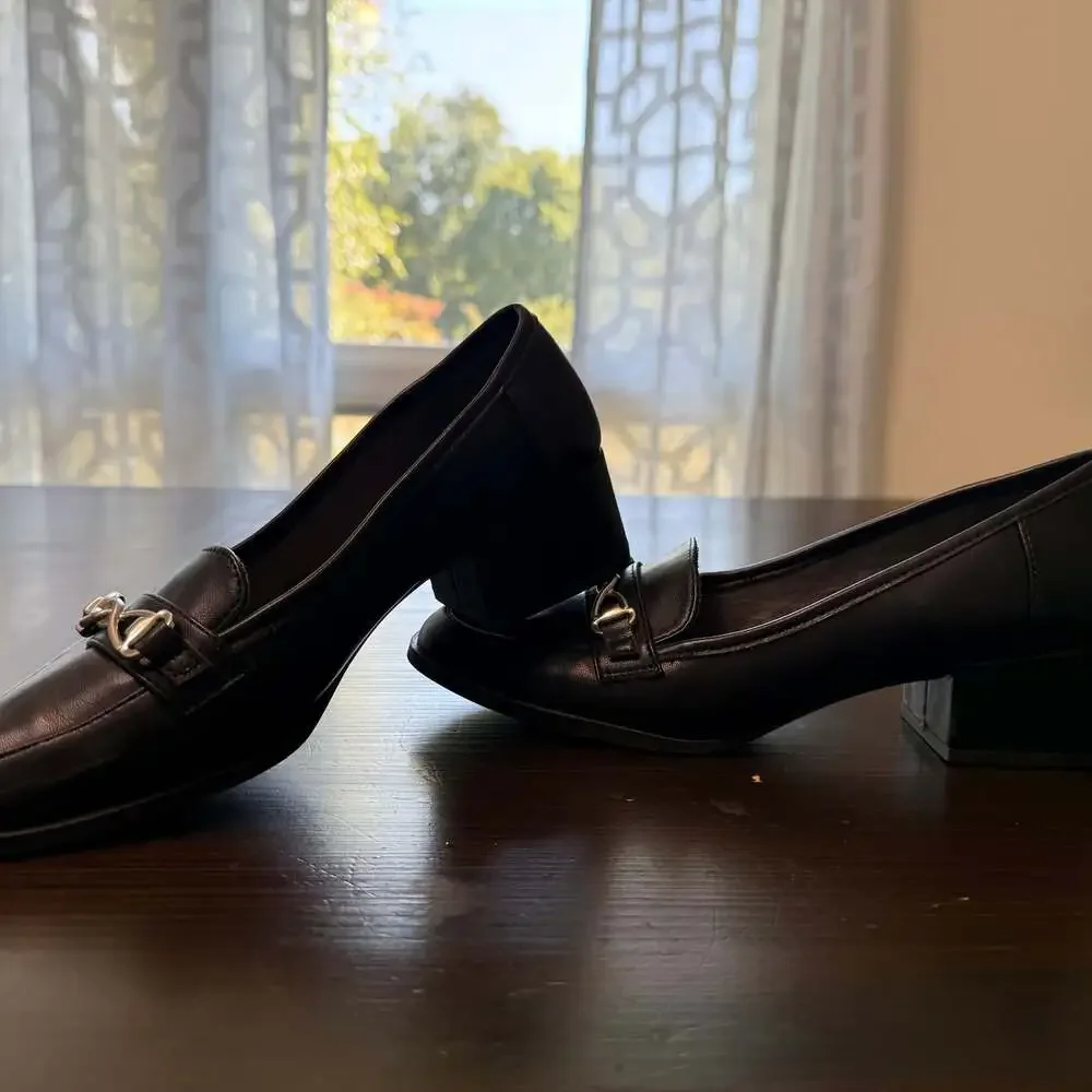 Adrienne Vittadini black Dress‎ Loafers 8.5 Like New
